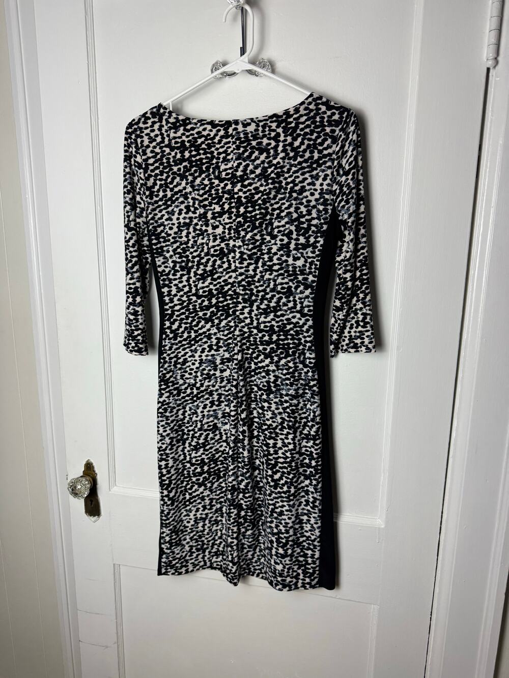 Lauren Ralph Lauren Stretch Leopard Print Sheath Dress Career Office Work Size 6